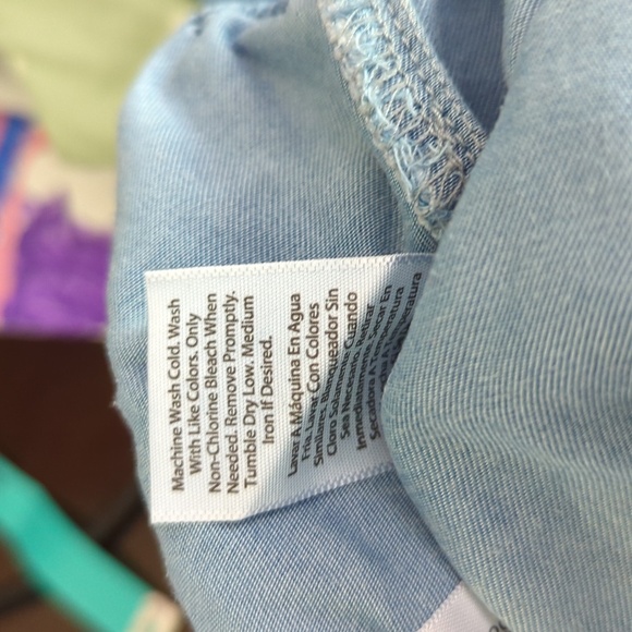 Wonder Nation Pull-on Denim Cargo Joggers Girls Size L 10-12 - Picture 5 of 5